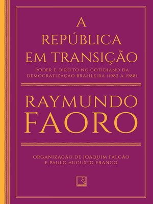 cover image of A República em transição
